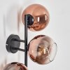 Koyoto Boule lumineuse, Applique murale Clair, Cuivré, 3 lumières