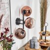Koyoto Boule lumineuse, Applique murale Clair, Cuivré, 3 lumières