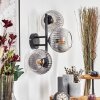 Koyoto Boule lumineuse, Applique murale Clair, Fumé, 3 lumières