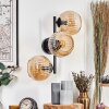 Koyoto Boule lumineuse, Applique murale Ambre, 3 lumières
