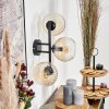Koyoto Boule lumineuse, Applique murale Ambre, Clair, 3 lumières