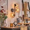 Koyoto Boule lumineuse, Applique murale Ambre, Clair, 3 lumières
