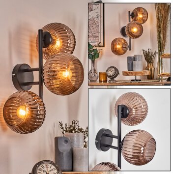 Koyoto Boule lumineuse, Applique murale Cuivré, 3 lumières Koyoto Boule lumineuse, Applique murale Cuivré, 3 lumières