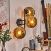 Koyoto Boule lumineuse, Applique murale Or, 3 lumières