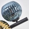 Koyoto Plafonnier, Boule lumineuse Bleu, Or, Vert, 8 lumières