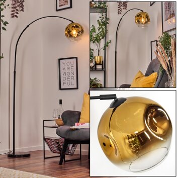 Ripoll Lampadaire, Lampadaires arc Noir, 1 lumière