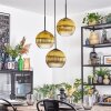 Koyoto Suspension, Boule lumineuse, Suspension grappe 30 cm Or, Clair, 3 lumières