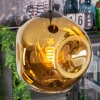 Ripoll Suspension, Boule lumineuse, Suspension grappe Bleu, Or, Vert, 3 lumières