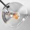 Koyoto Plafonnier, Boule lumineuse 52 cm Ambre, Clair, Fumé, 5 lumières