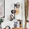 Koyoto Boule lumineuse, Applique murale Ambre, Clair, Fumé, 3 lumières