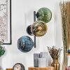 Koyoto Boule lumineuse, Applique murale Bleu, Or, Vert, Clair, 3 lumières