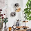 Gastor Boule lumineuse, Applique murale Ambre, Fumé, 3 lumières