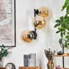 Gastor Boule lumineuse, Applique murale Ambre, 3 lumières