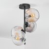 Ripoll Plafonnier, Boule lumineuse Ambre, Clair, Fumé, 4 lumières