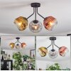 Ripoll Plafonnier, Boule lumineuse Or, Clair, Cuivré, Fumé, 3 lumières