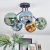 Ripoll Plafonnier, Boule lumineuse Bleu, Or, Vert, 5 lumières