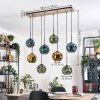 Ripoll Suspension, Boule lumineuse, Suspension Écru, Noir, 8 lumières