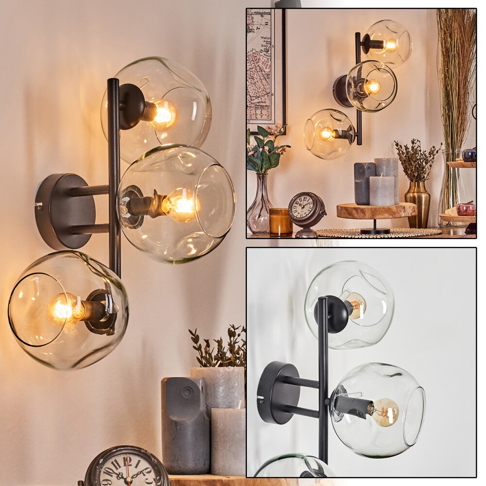 Ripoll Boule lumineuse, Applique murale Clair, 3 lumières main product photo