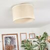 Bassagoda Plafonnier beige, Blanc, 1 lumière