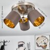 Plafonnier Alsen Nickel mat, 3 lumières