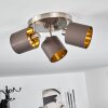 Plafonnier Alsen Nickel mat, 3 lumières