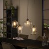 Suspension Polvero Argent Oxydé, 4 lumières