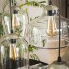 Suspension Polvero Argent Oxydé, 4 lumières