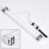 lampe miroir Morges LED Chrome, Blanc, 1 lumière