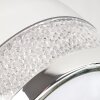 Applique murale Morges LED Chrome, 1 lumière