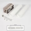 Applique murale Morges Nickel mat, 2 lumières