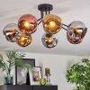 Ripoll Plafonnier, Boule lumineuse Chrome, Or, Cuivré, Fumé, 7 lumières
