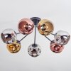 Ripoll Plafonnier, Boule lumineuse Chrome, Or, Cuivré, Fumé, 7 lumières