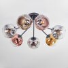 Ripoll Plafonnier, Boule lumineuse Chrome, Or, Clair, Cuivré, Fumé, 7 lumières