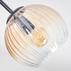 Koyoto Plafonnier, Boule lumineuse 82 cm Ambre, Clair, Fumé, 7 lumières