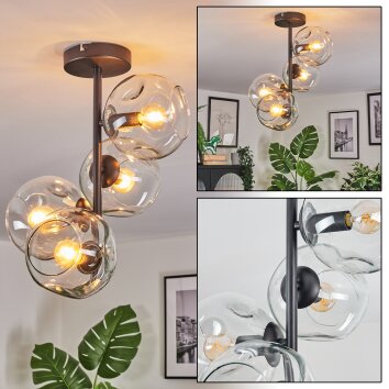 Ripoll Plafonnier, Boule lumineuse Clair, 4 lumières