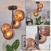 Koyoto Plafonnier, Boule lumineuse Cuivré, 4 lumières