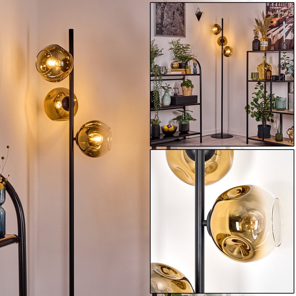 Ripoll Lampadaire Or, Clair, 3 lumières main product photo