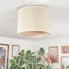 Bassagoda Plafonnier beige, Blanc, 1 lumière