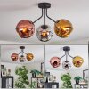 Ripoll Plafonnier, Boule lumineuse Chrome, Or, Cuivré, Fumé, 3 lumières