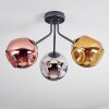 Ripoll Plafonnier, Boule lumineuse Chrome, Or, Cuivré, Fumé, 3 lumières