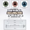 Ripoll Suspension, Boule lumineuse, Suspension Écru, Noir, 8 lumières