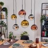 Gastor Suspension, Boule lumineuse, Suspension Chrome, Or, Clair, Cuivré, Fumé, 6 lumières