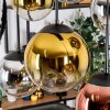 Gastor Suspension, Boule lumineuse, Suspension Chrome, Or, Clair, Cuivré, Fumé, 6 lumières