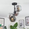 Ripoll Plafonnier, Boule lumineuse Chrome, Clair, Fumé, 4 lumières