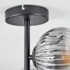 Ripoll Plafonnier, Boule lumineuse Chrome, Clair, Fumé, 4 lumières