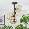 Ripoll Plafonnier, Boule lumineuse Ambre, Clair, 4 lumières