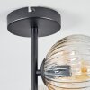 Ripoll Plafonnier, Boule lumineuse Ambre, Clair, 4 lumières
