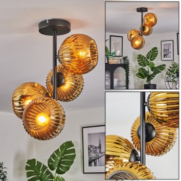 Ripoll Plafonnier, Boule lumineuse Or, 4 lumières