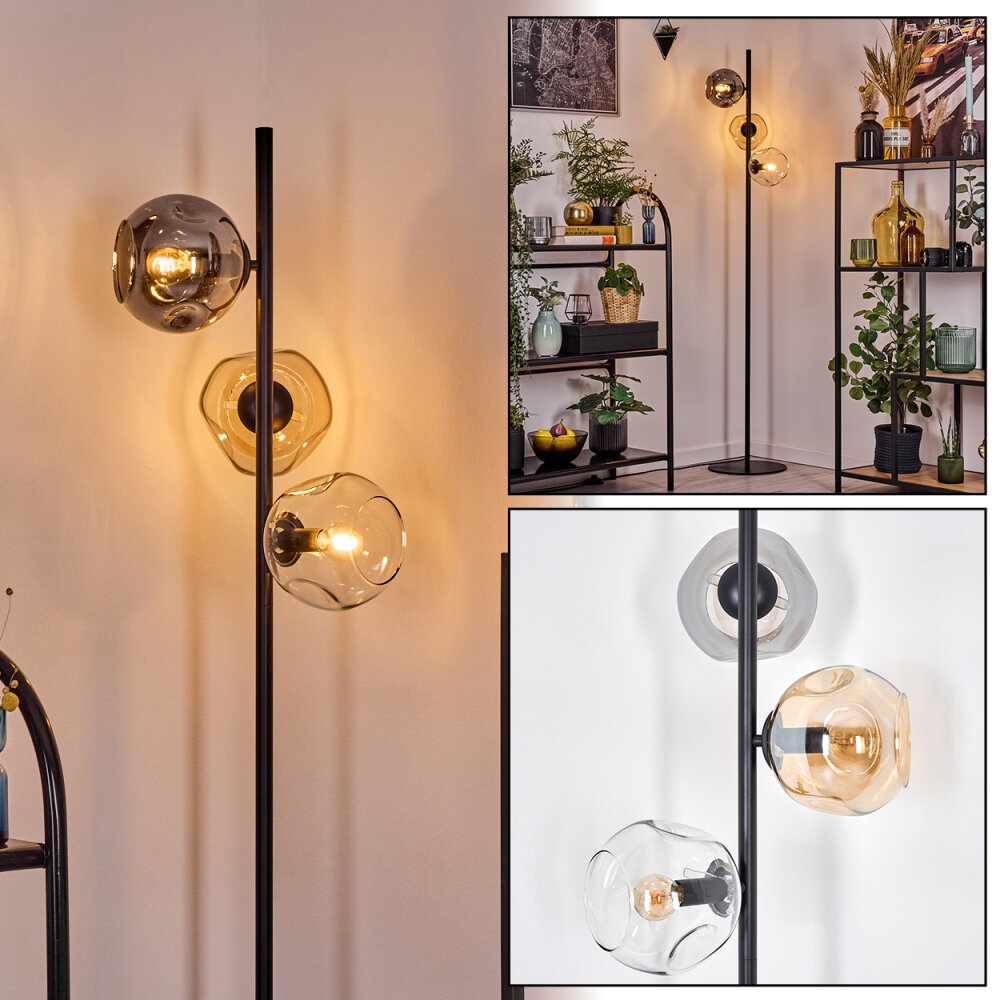 Ripoll Lampadaire Ambre, Clair, Fumé, 3 lumières main product photo