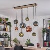 Ripoll Suspension, Boule lumineuse, Suspension Écru, Noir, 8 lumières